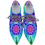 Ornament Kaleidoscope Pointed Oxford Shoes