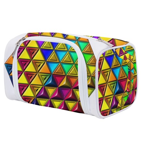 Cube Diced Tile Background Image Toiletries Pouch from ArtsNow.com