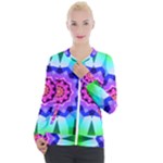 Ornament Kaleidoscope Casual Zip Up Jacket