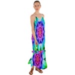 Ornament Kaleidoscope Cami Maxi Ruffle Chiffon Dress