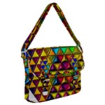 Cube Diced Tile Background Image Buckle Messenger Bag