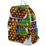 Cube Diced Tile Background Image Top Flap Backpack