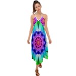 Ornament Kaleidoscope Halter Tie Back Dress 