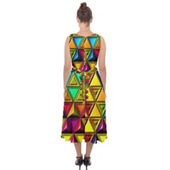 Midi Tie-Back Chiffon Dress 