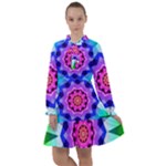 Ornament Kaleidoscope All Frills Chiffon Dress