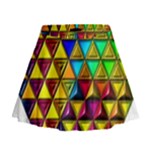 Cube Diced Tile Background Image Mini Flare Skirt
