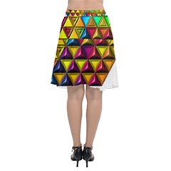 Chiffon Wrap Front Skirt 