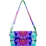 Ornament Kaleidoscope Removable Strap Clutch Bag