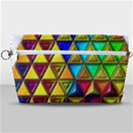 Cube Diced Tile Background Image Handbag Organizer