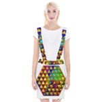 Cube Diced Tile Background Image Braces Suspender Skirt