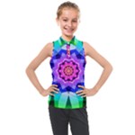 Ornament Kaleidoscope Kids  Sleeveless Polo T-Shirt