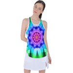 Ornament Kaleidoscope Racer Back Mesh Tank Top