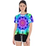 Ornament Kaleidoscope Open Back Sport T-Shirt