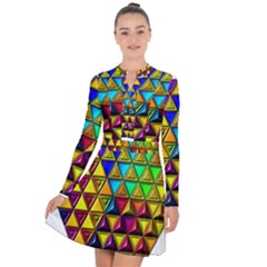 Long Sleeve Panel Dress 