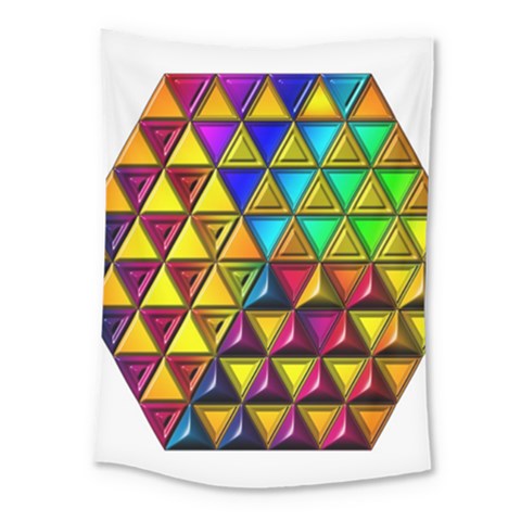 Cube Diced Tile Background Image Medium Tapestry from ArtsNow.com