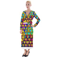 Velvet Maxi Wrap Dress 