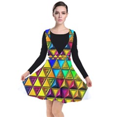 Plunge Pinafore Dress 