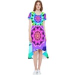 Ornament Kaleidoscope High Low Boho Dress