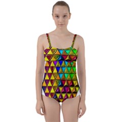 Twist Front Tankini Set 