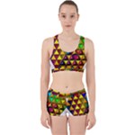 Cube Diced Tile Background Image Work It Out Gym Set