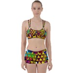 Cube Diced Tile Background Image Perfect Fit Gym Set