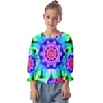 Ornament Kaleidoscope Kids  Cuff Sleeve Top