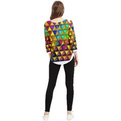 Chiffon Quarter Sleeve Blouse 