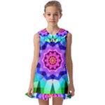Ornament Kaleidoscope Kids  Pilgrim Collar Ruffle Hem Dress