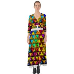 Button Up Boho Maxi Dress 