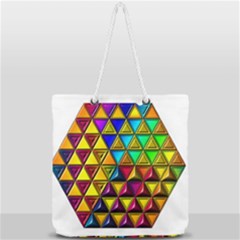 Full Print Rope Handle Tote (Large) 