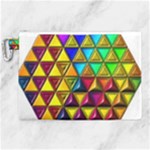 Cube Diced Tile Background Image Canvas Cosmetic Bag (XL)