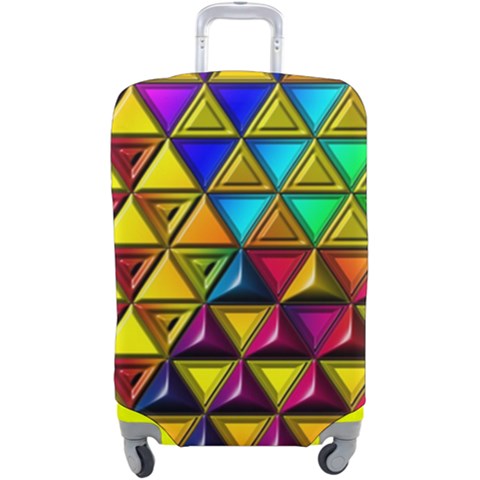 Cube Diced Tile Background Image Luggage Cover (Large) from ArtsNow.com
