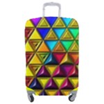 Cube Diced Tile Background Image Luggage Cover (Medium)