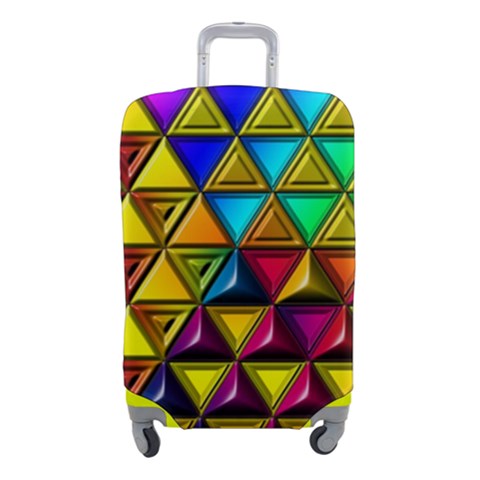 Cube Diced Tile Background Image Luggage Cover (Small) from ArtsNow.com