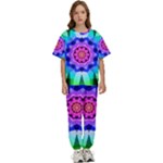 Ornament Kaleidoscope Kids  T-Shirt and Pants Sports Set