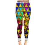 Cube Diced Tile Background Image Inside Out Leggings
