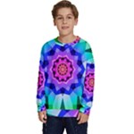 Ornament Kaleidoscope Kids  Crewneck Sweatshirt