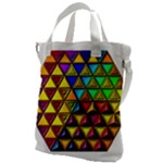 Cube Diced Tile Background Image Canvas Messenger Bag