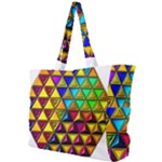 Cube Diced Tile Background Image Simple Shoulder Bag