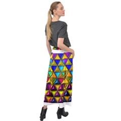 Velour Split Maxi Skirt 