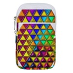 Cube Diced Tile Background Image Waist Pouch (Small)