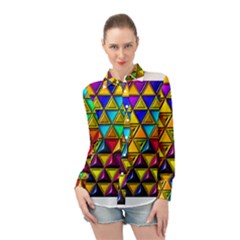 Long Sleeve Chiffon Shirt 