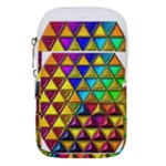 Cube Diced Tile Background Image Waist Pouch (Large)