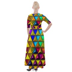 Half Sleeves Maxi Dress 