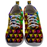 Cube Diced Tile Background Image Mens Athletic Shoes