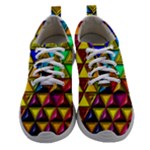 Cube Diced Tile Background Image Women Athletic Shoes