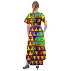 Front Wrap High Low Dress 