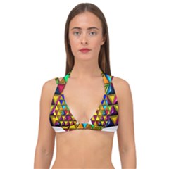 Double Strap Halter Bikini Top 