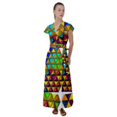 Flutter Sleeve Maxi Dress 