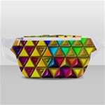 Cube Diced Tile Background Image Waist Bag 